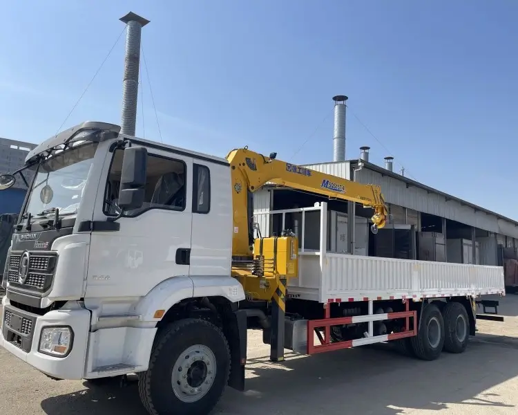Used Shacman Truck Mounted Crane Truck 6X4